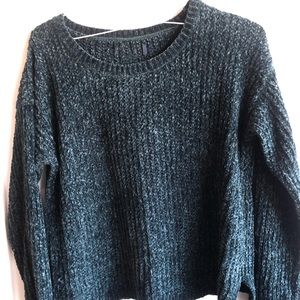 Oversized Green Chenille Sweater